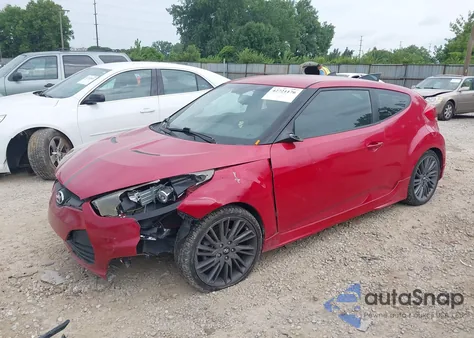 2013 Hyundai Veloster Mix from USA, damaged, VIN KMHTC6AD6DU156224